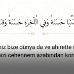 Peygamberimizden Öğrendiğimiz Dualar/3